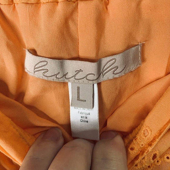 Anthropologie Hutch Fantine Maxi Skirt Womens Size Large $158 Boho Eyelet Summer - Picture 10 of 15